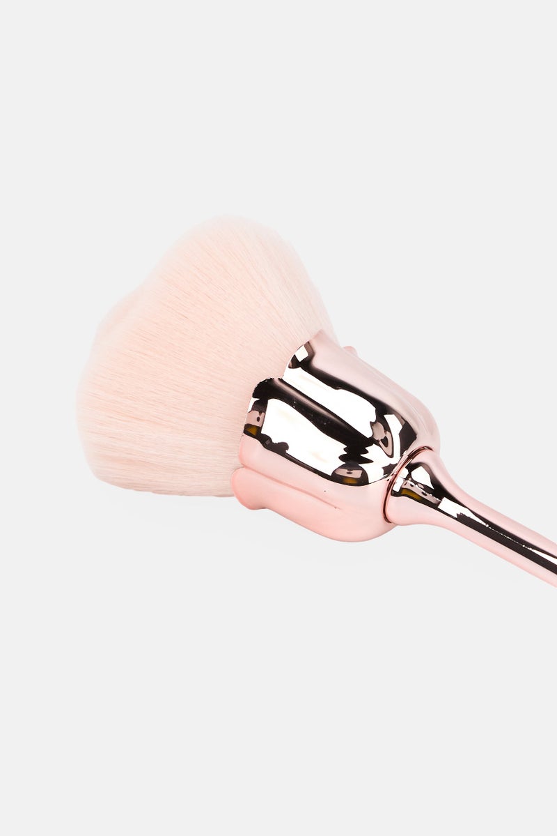 Olivia Rose Rose Flower Makeup Brush, Peach - Image 4